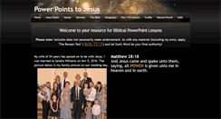 Desktop Screenshot of powerpointstojesus.com